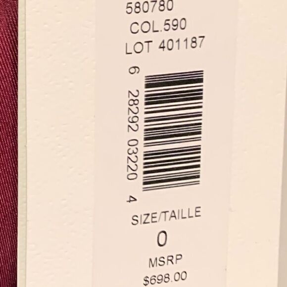 ❤️SOLD❤️AMUR Silk Evening Gown Burgundy - Picture 11 of 11